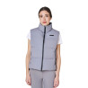 Damen-Steppweste mit hohem Kragen Equestro - Frostgrau