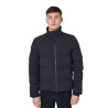 Herren-Daunenjacke mit Stehkragen Equestro - Schwarz