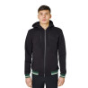 Herren-Kapuzenjacke mit Frontreißverschluss Equestro - Schwarz / Tannengrün