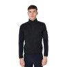 Herren-Fleecepullover mit hohem Kragen und 3/4-Reißverschluss Equestro - Schwarz