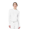 Basic Damen-Turnierpolo mit Mesh-Einsätzen Equestro - Weiß
