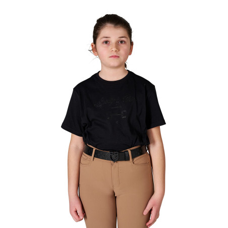 Mädchen-T-Shirt Sporty & Chic aus Baumwolle Equestro Kinder