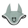 Fliegenhaube Double Stripes aus technischem Gewebe von Equestro - Schiefergrau/Schwarz
