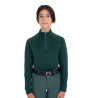 Unisex Kinder-Baselayer aus technischem Gewebe Equestro - Tannengrün / Schwarz