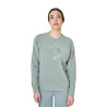 Damen-Sweatshirt mit Rundhalsausschnitt aus Fleece Equestro - Schiefergrau