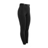 Damen-Leggings mit hoher Taille mit Gürtelschlaufen und Strass Equestro - Schwarz