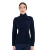 Damen-Fleece-Sweatshirt mit hohem Kragen und 3/4-Reißverschluss Equestro - Marineblazer