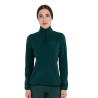 Damen-Fleece-Sweatshirt mit hohem Kragen und 3/4-Reißverschluss Equestro - Kiefernhaine