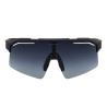 Polarisierte sportliche Sonnenbrille Modell Soleil Equestro - Matt Schwarz / Tannengrün