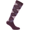 Equithème Argyle Damen Socken - Flieder / Malve