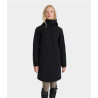 Langer warmer Reitmantel Damen Horse Pilot - Schwarz
