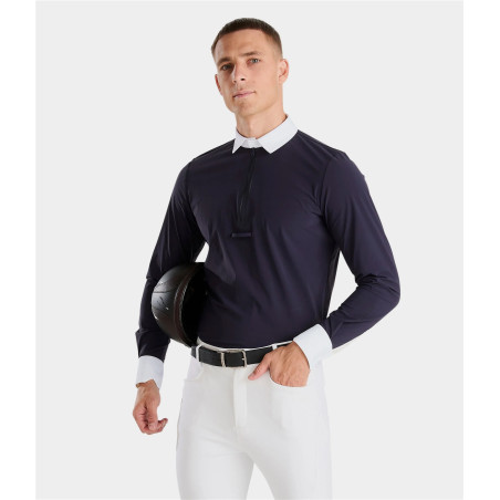 Aeris Herren-Langarm-Reitturniershirt Horse Pilot