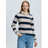 Sloane Stripe Rugbyshirt LeMieux Damen - Stein