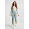 Hybride Thermo-Leggings Horze Anya Full Grip - Grün Mittel
