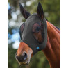 ComFiTec Stretch Fliegenmaske mit Ohren Weatherbeeta - Holzkohle / Schwarz