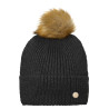 Mountain Horse Mütze mit Glitzer-Pompom - Schwarz