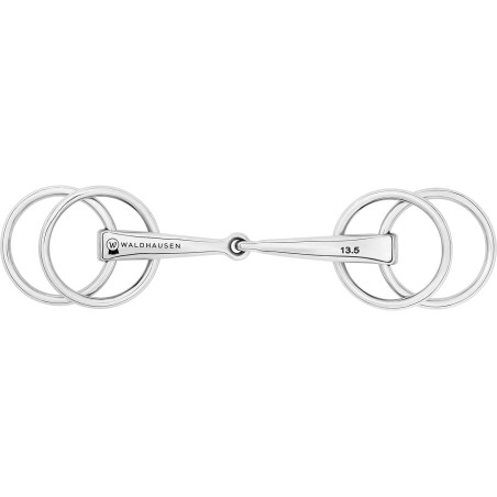 Fahrgebiss Wassertrense mit 4 Ringen