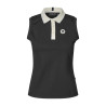 Ärmelloses Damen-Polo aus Piqué KLLaura Kingsland - Schwarz