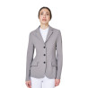 Damen-Wettkampfjacke Equestro mit geprägtem Logo - Frostgrau