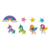Radiergummi-Set Unicorn- HKM - Mehrfarbig