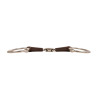 Olivenkopftrense Flex doppelt gebrochen sweet Iron 18mm 14,5cm - Weiß