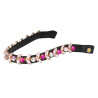Stirnband Northern Lights Crystal aus Leder Equestro - Nordlichter