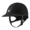 Charles Owen SP8 Plus Mikrofaser-Suede-Helm - Schwarz