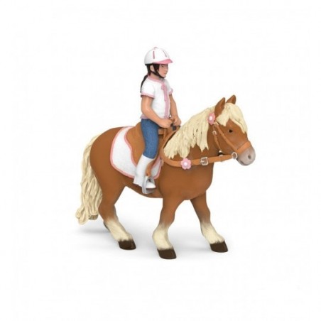 Shetland-Pony-Figur mit Sattel Papo