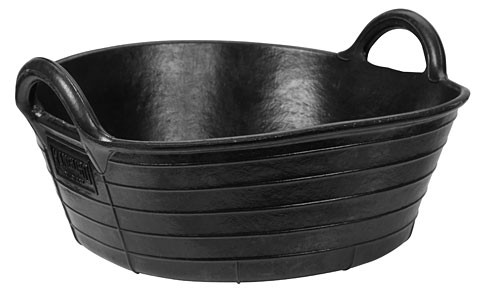 Mangeoire en caoutchouc Kerbl noire