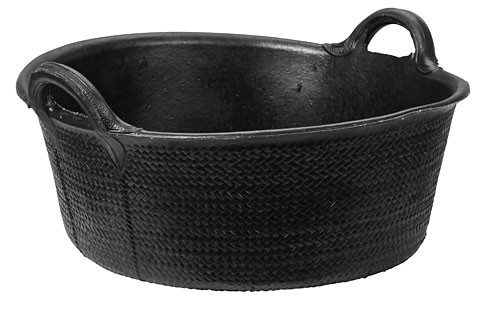 Mangeoire en caoutchouc Kerbl noire