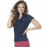 Damen-Poloshirt Rosa Flags & Cup - Marineblau