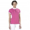 Damen-Poloshirt Clorinda mit kurzen Ärmeln Flags & Cup - Fuchsie