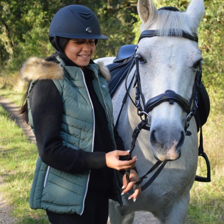 Ärmellose Steppweste Flags & Cup Kiana