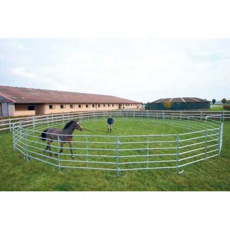 Galvanisierter runder Longierzirkel Ø 10 m, Paneel 3,60 m La Gée