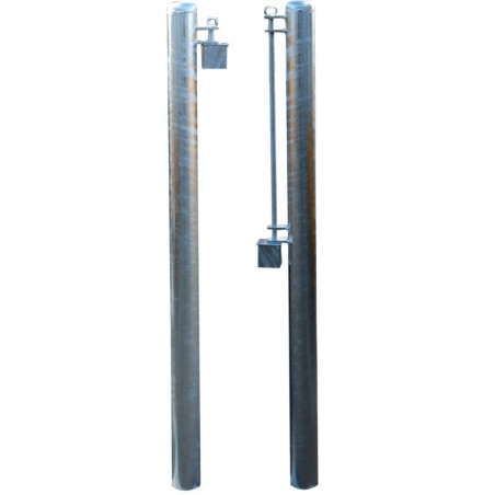 Pfosten mit Befestigung und Einbruchschutzsystem La Gée