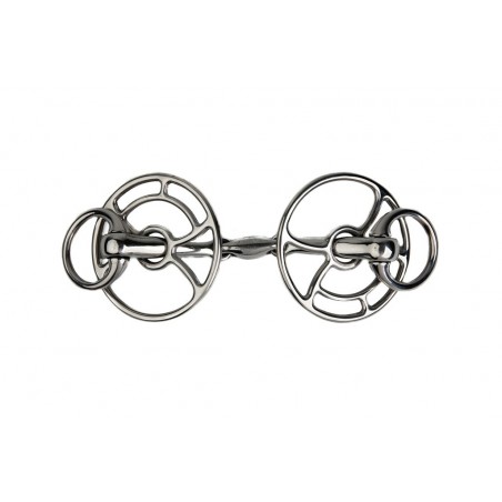 Gebiss Aufziehtrense Metalab JW doppelt gebrochen