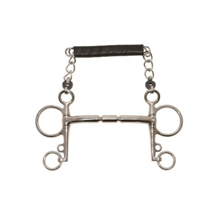 Pelham-Gebiss Metalab Elite gerade mit langen Schenkeln