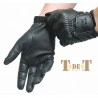 Handschuhe Sensation Leder T de T - Schwarz