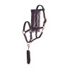 Halfter und Führstrick Anti-Fliegen Nylon Imperial Riding - Multi-Bordeaux