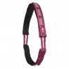 Nylon-Arbeitsgurt Imperial Riding Deluxe - Rosa / Bordeaux / Silber