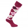 Argyle Socken HV Polo - Rot / Rosa / Marineblau