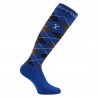 Argyle Socken HV Polo - Blau / Weiß