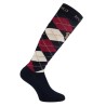 Argyle Socken HV Polo - Marine / rot / sandfarben