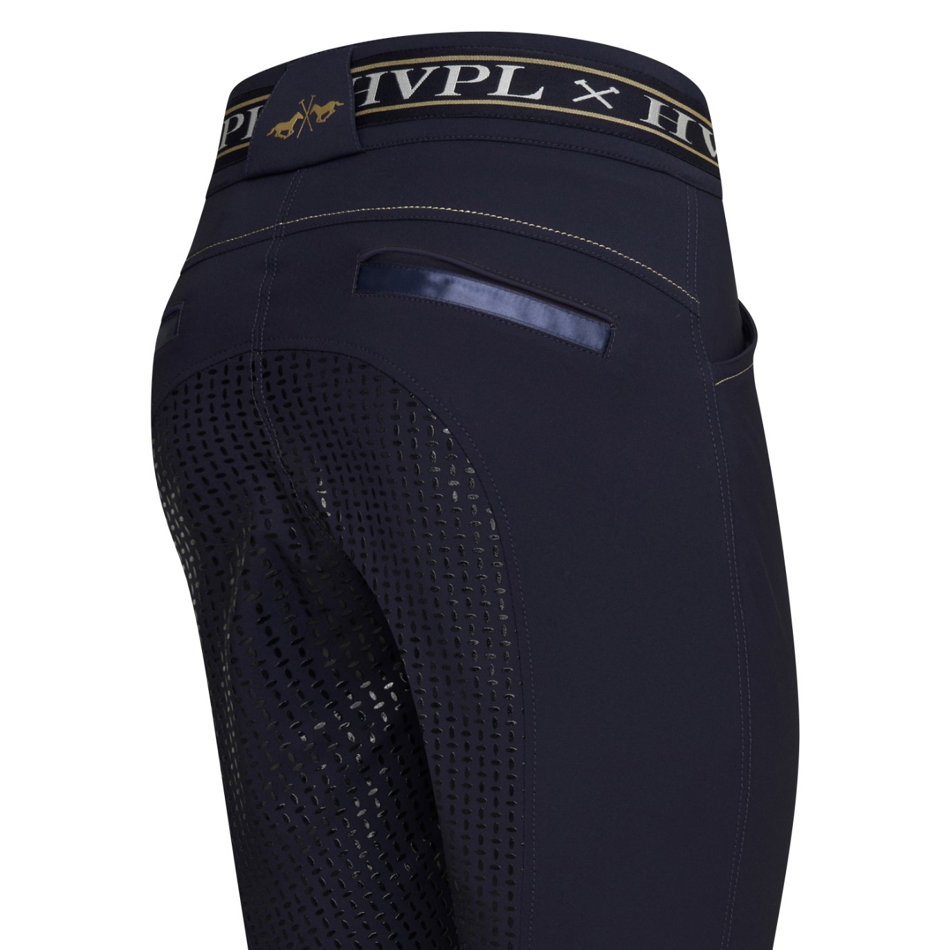 Reithose HV Polo Keira FullGrip Marineblau