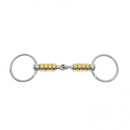 Gebiss 2 Ringe Metalab Magic System mit vertikalen Kupferrollen