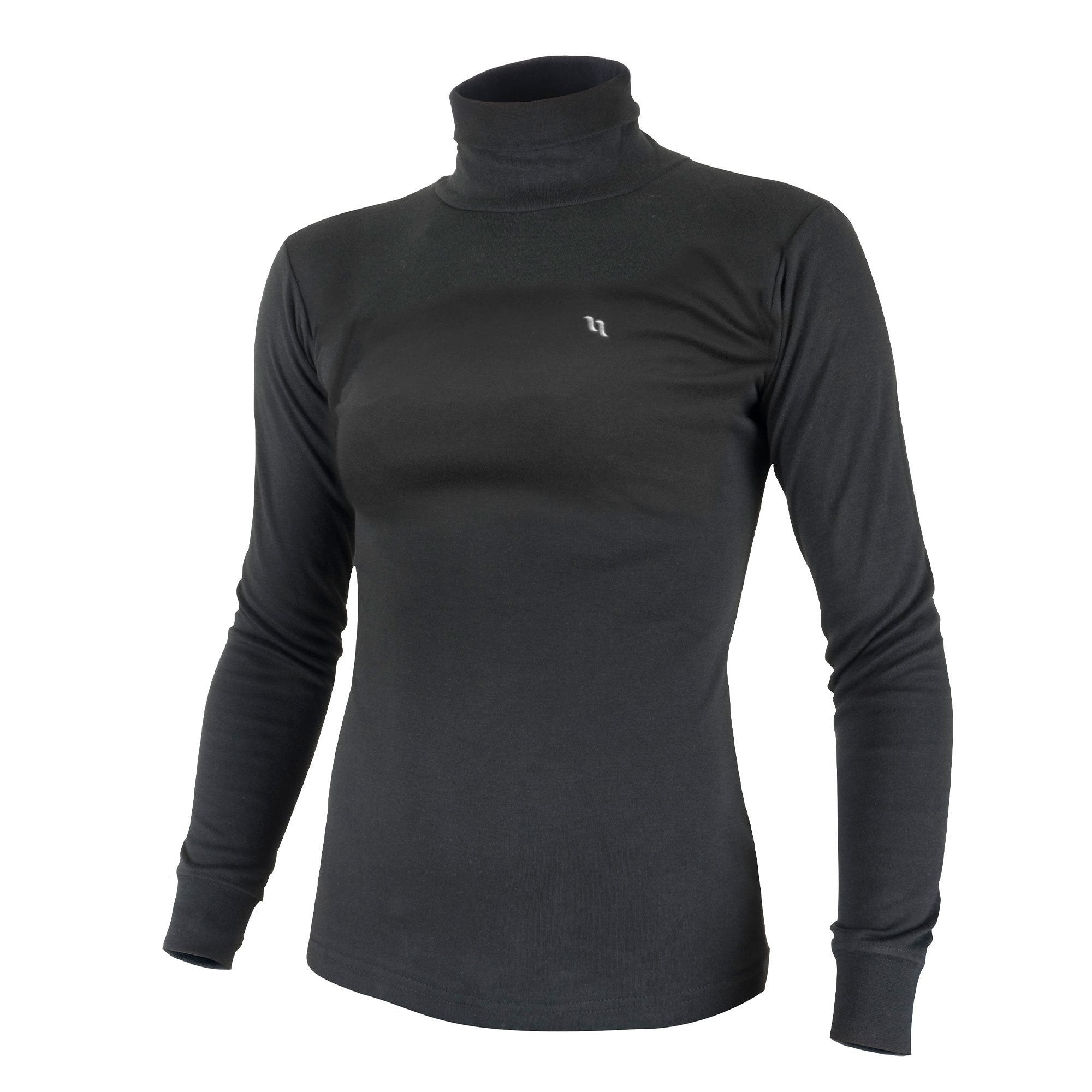 Rollkragenpullover Back on Track® Damen Schwarz
