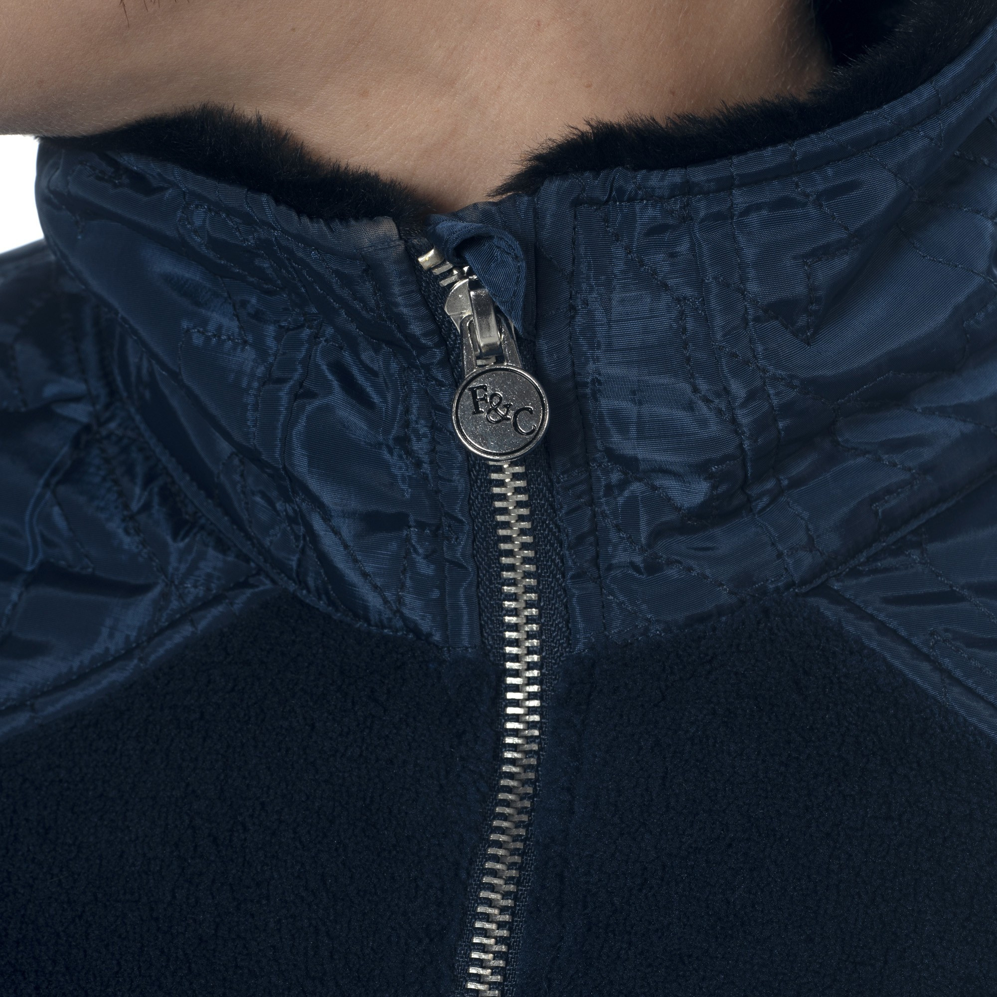 Damen-Fleecejacke Haisla Flags & Cup Marineblau