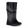 Wasserdichte Stiefel Landstil Damen Waterford Horze - Schwarz / Grau
