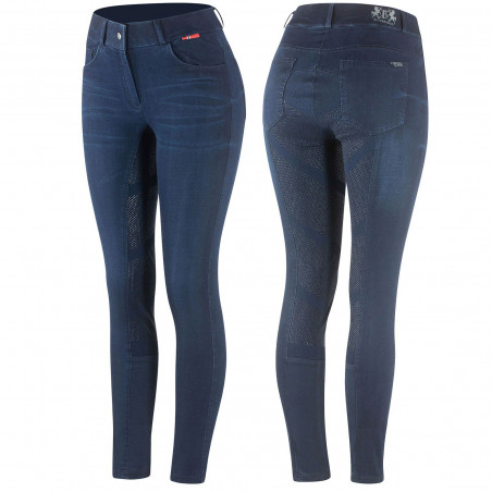 Reithose Jeans Vollbesatz Silikon Elle Damen B Vertigo