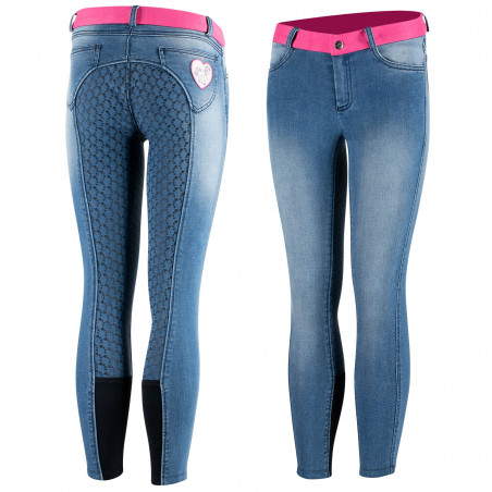 Reithose Jeans Vollbesatz Silikon Poppy Kinder Horze
